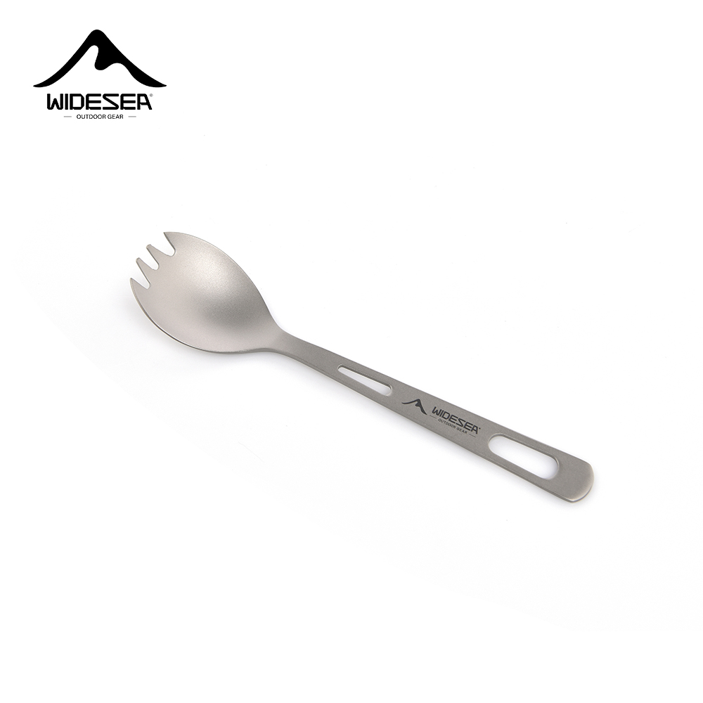 Home Cooking Utensil Set - ワイドシーキャンプ用クッキングセット スポーク チタンスプーン トラベル食器 ギア アウトドアカトラリー