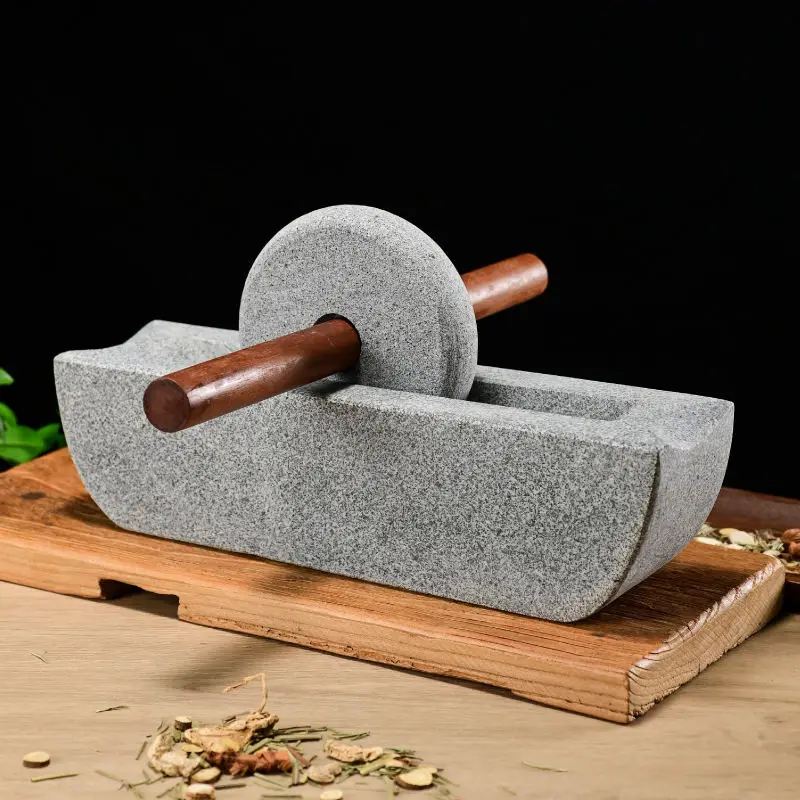 Mortar Pestle Granite - 石臼式茶挽き機 小型石臼 茶葉粉砕機 茶葉圧延機 点茶抹茶 粉末茶