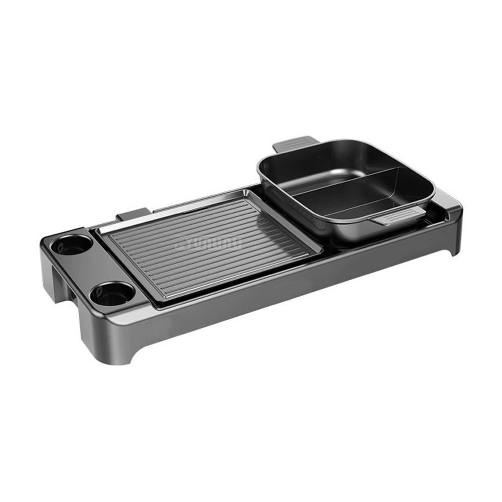 Home Cooking Appliances - 電気バーベキューホットポットストーブデュアルフレーバー調理鍋ベーキングプレート家庭用キッチン家電