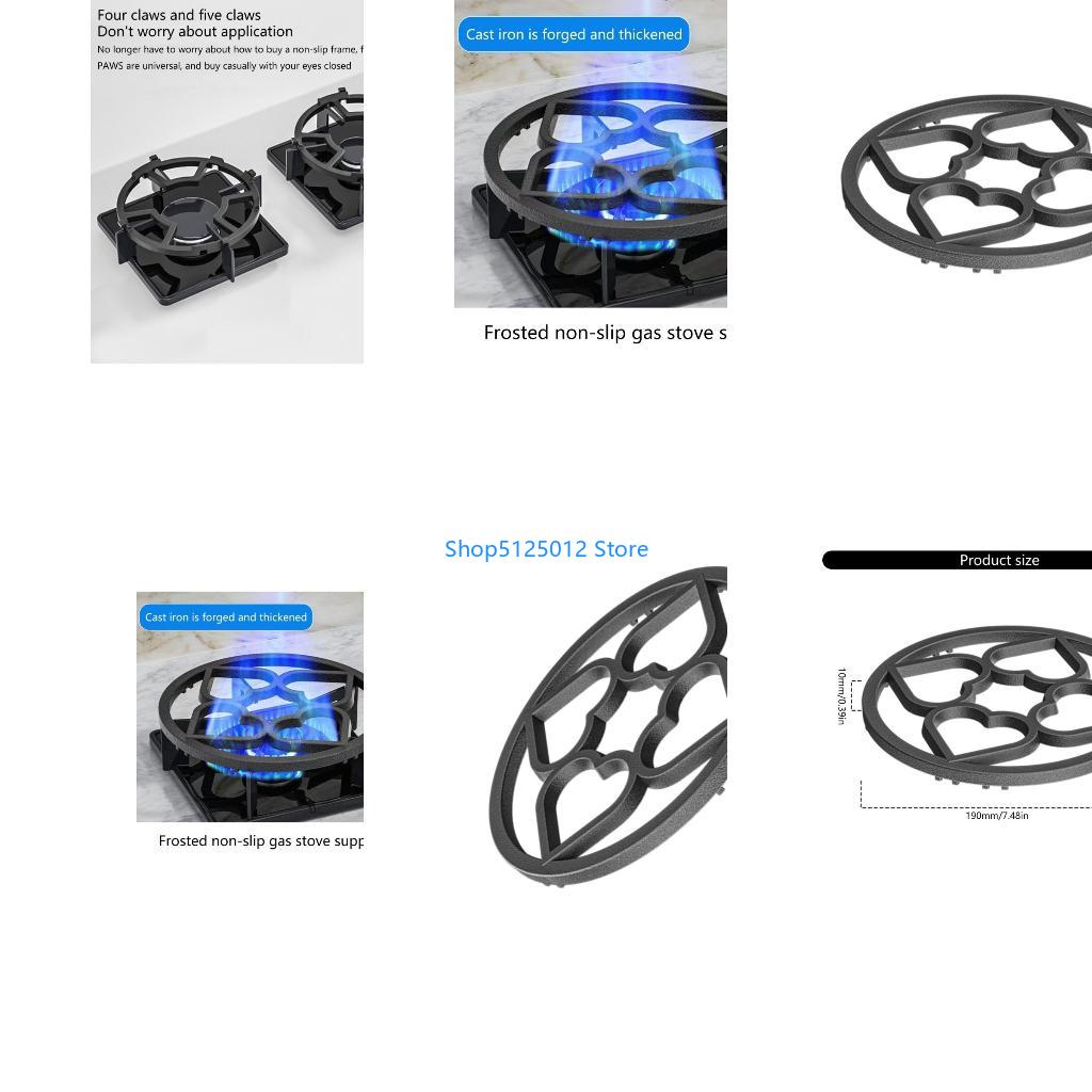 Dosa Pan Iron - G8TC キッチン中華鍋サポートリング 19 センチメートル調理器具スタビライザーガスコンロパンホルダー鋳鉄ストーブラック均一な加熱に適した