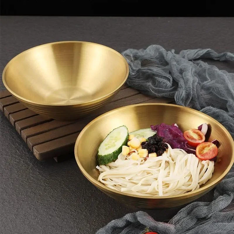 Home Cooking Dishes - ステンレス製のラーメン丼,ご飯,サラダ,麺,スープ,家庭料理,レストラン料理,キャベツのピクルス