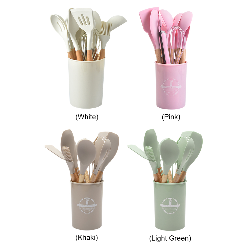 12個入りキッチン用品セット 耐熱調理器具 木製ハンドル ノ - Home Cooking Supplies のレビューと価格