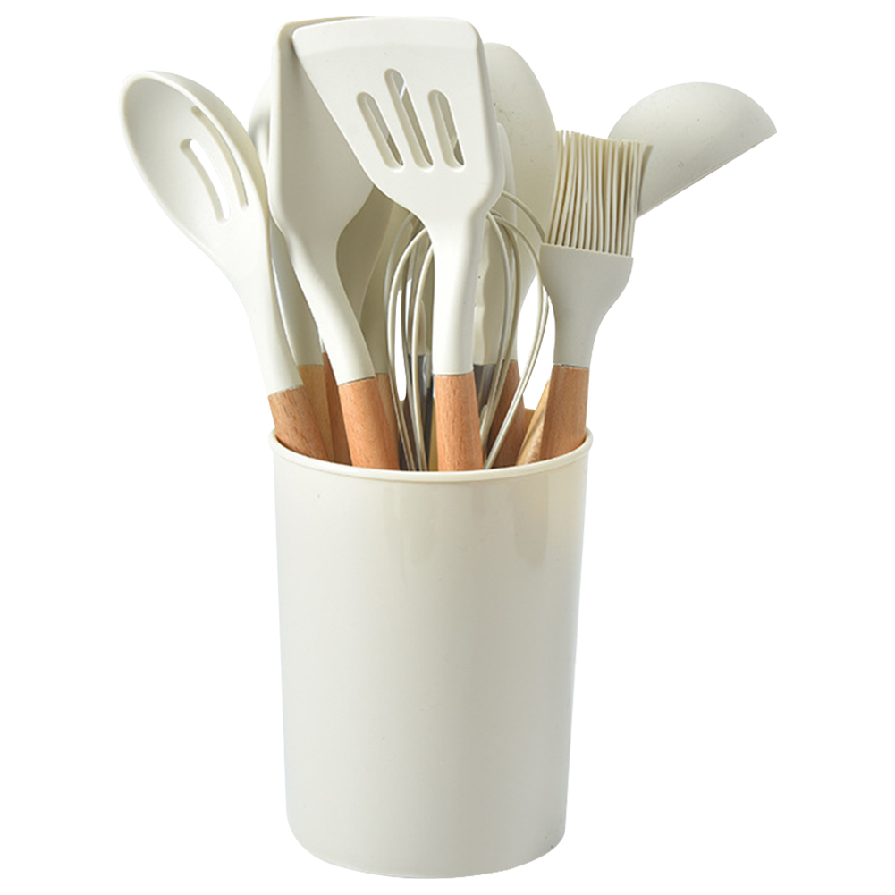 12個入りキッチン用品セット 耐熱調理器具 木製ハンドル ノ - Home Cooking Supplies のレビューと価格