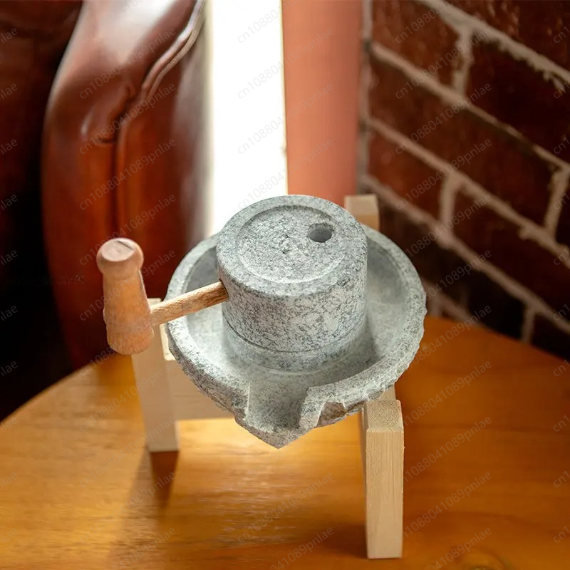 天然小石研磨ホームオーナメント、ノスタルジックな研磨ディスク - Mortar Pestle Granite のレビューと価格