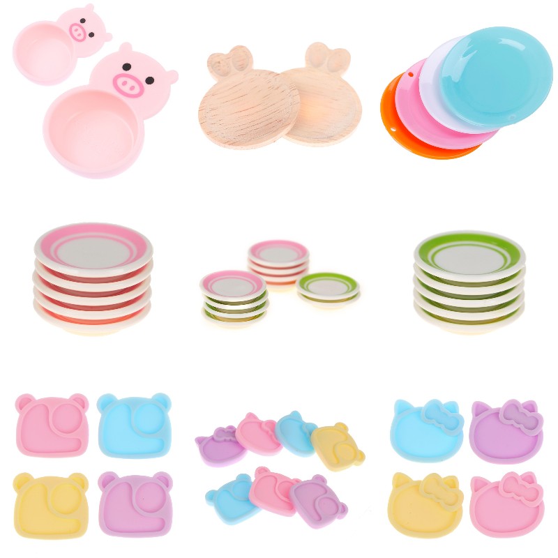 ドールハウス、かわいいウサギ、豚、小さなクマ、キッチン皿、調 - Home Cooking Dishes のレビューと価格