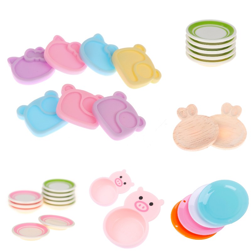 ドールハウス、かわいいウサギ、豚、小さなクマ、キッチン皿、調 - Home Cooking Dishes のレビューと価格