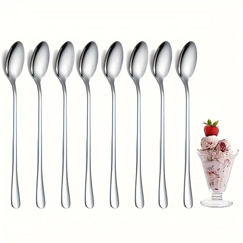 ステンレススチール 1/10 個 ロングハンドルスプーンセッ - Home Cooking Utensil Set のレビューと価格