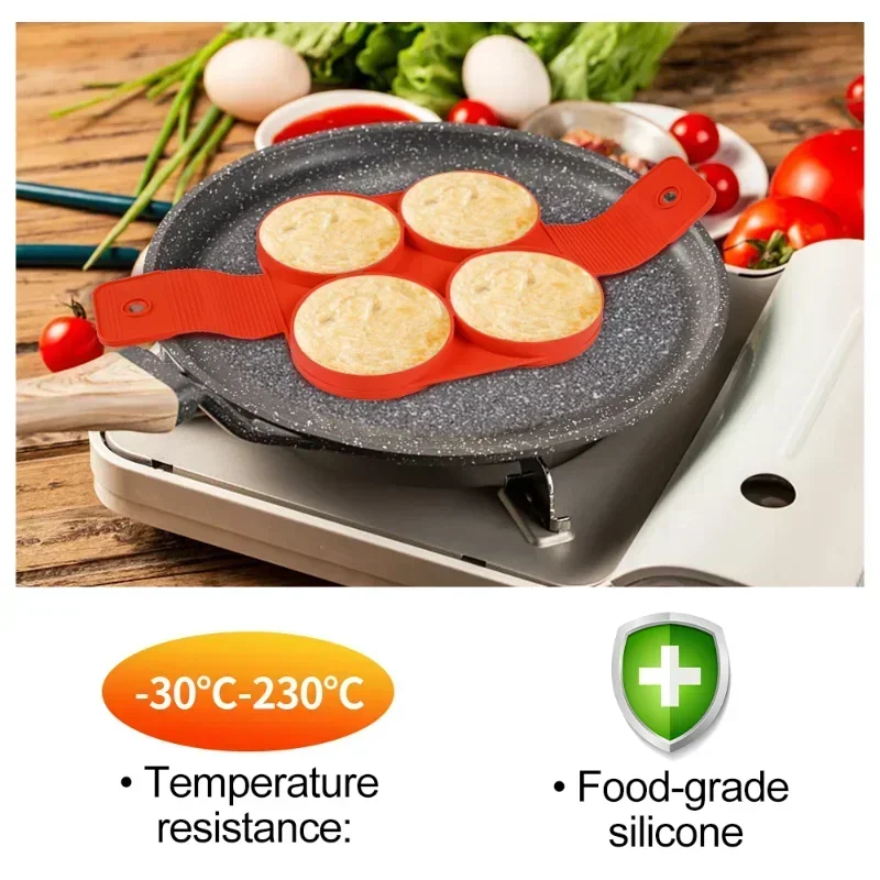 シリコンエッグクッカー目玉焼きシェイパー焦げ付き防止パンケー - Home Cooking Supplies のレビューと価格