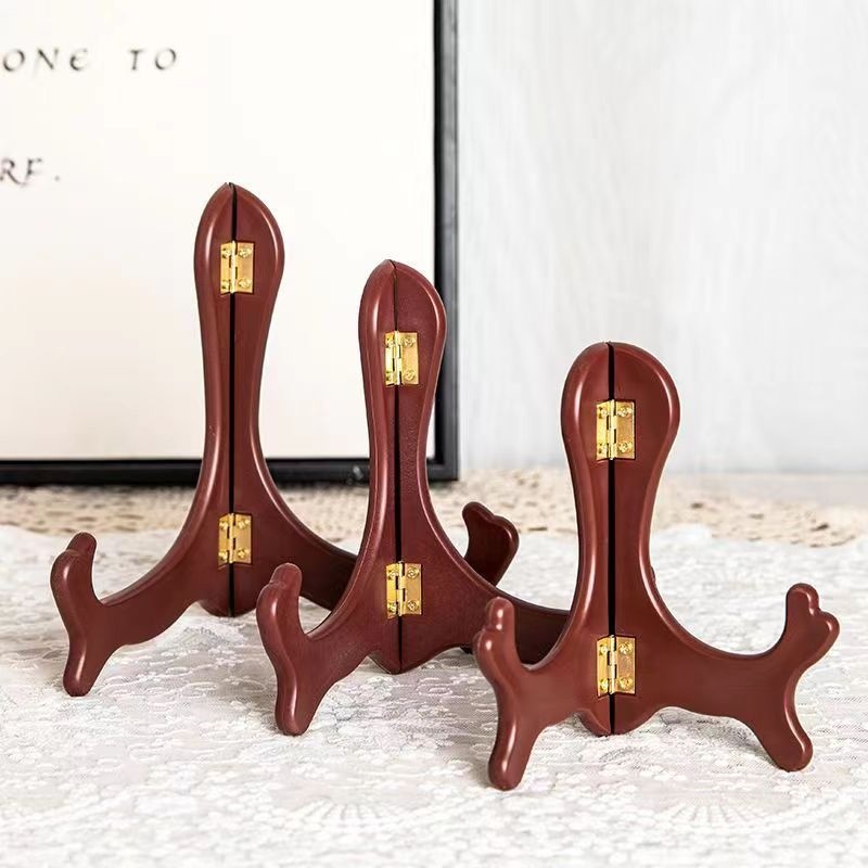 1pc ヴィンテージ木製ディッシュディスプレイラック カーブ - Home Cooking Dishes のレビューと価格