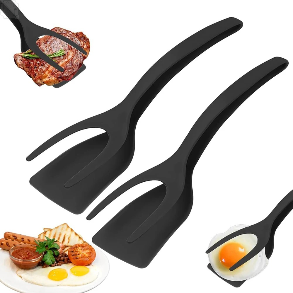 2in1フリップスパチュラトング ナイロン製ノンスティックキ - Home Cooking Utensil Set のレビューと価格