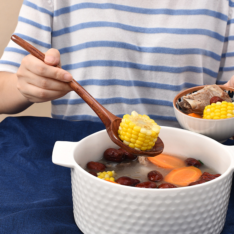 ロングハンドルラーメン木製スプーン日本キッチン調理器具食器サ - Home Cooking Supplies のレビューと価格