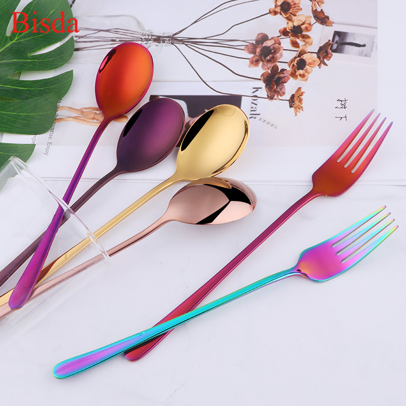 2 ピース/セットディナーフォークステンレス鋼のフォークとス - Home Cooking Utensil Set のレビューと価格