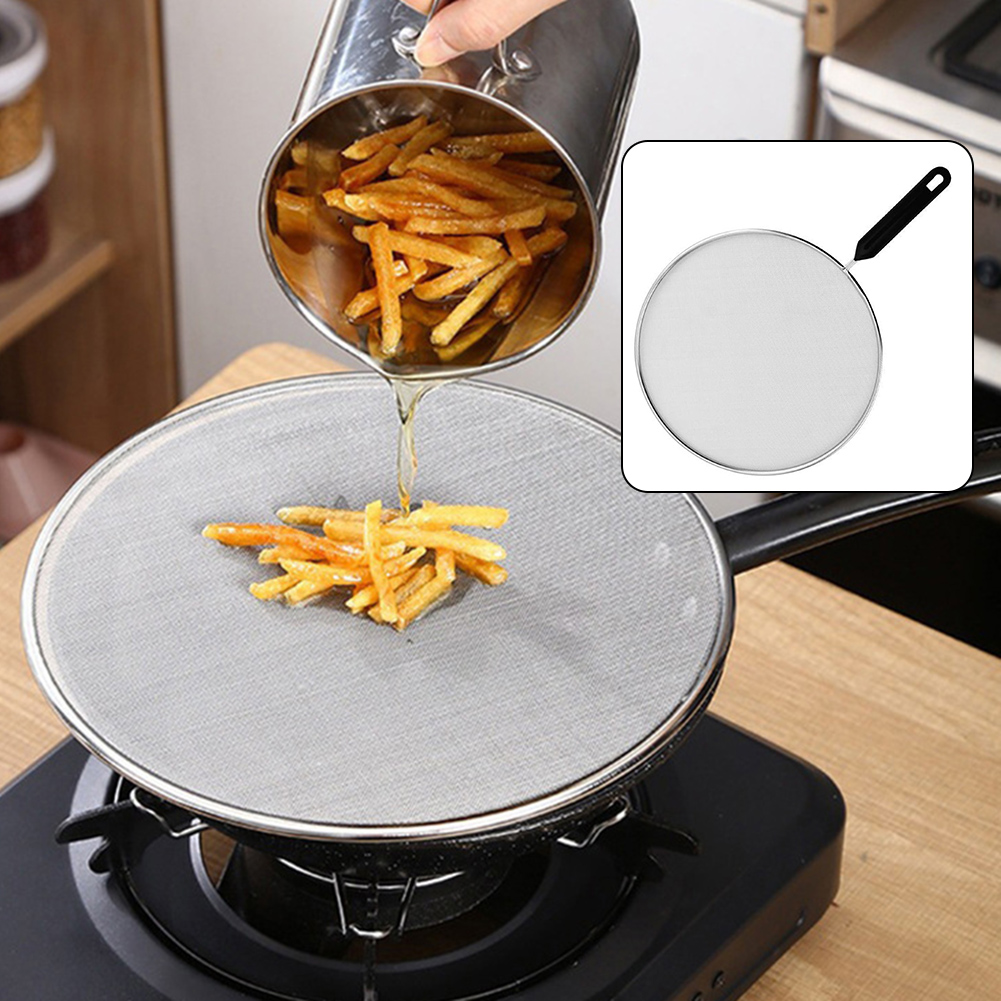 19-33 センチメートルステンレス鋼油はねスクリーンフライ - Dosa Pan Iron のレビューと価格