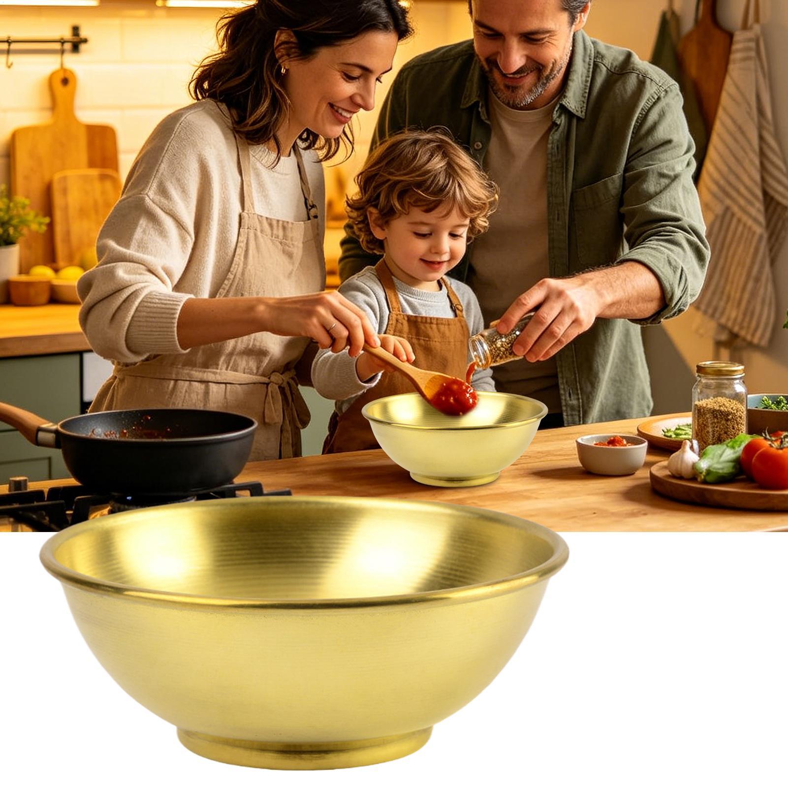 銅製ボウル 大型保存容器 サラダ用銅製皿 家庭用サービング  - Home Cooking Dishes のレビューと価格