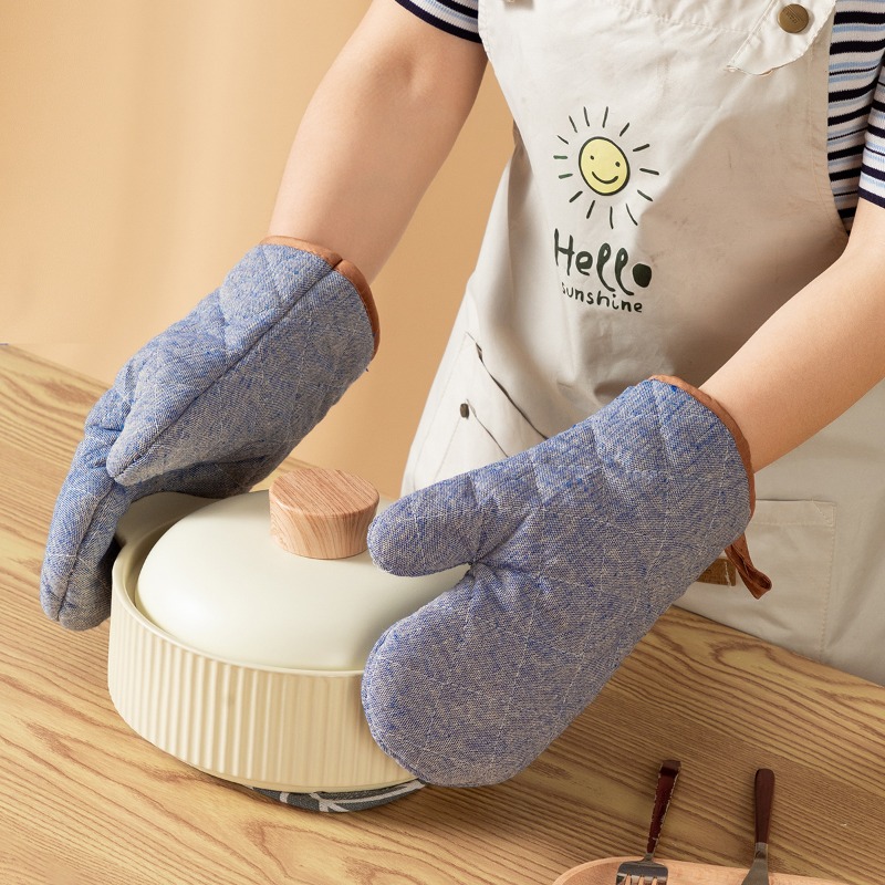 2 個の厚みのあるオーブンミットホームキッチン格子ミット高温 - Home Cooking Appliances のレビューと価格