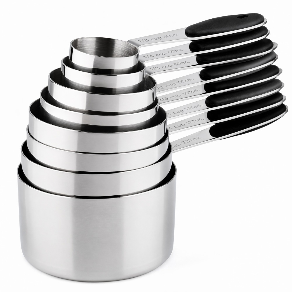 ステンレス製計量カップスプーンキット キッチンベーキングツー - Home Cooking Supplies のレビューと価格
