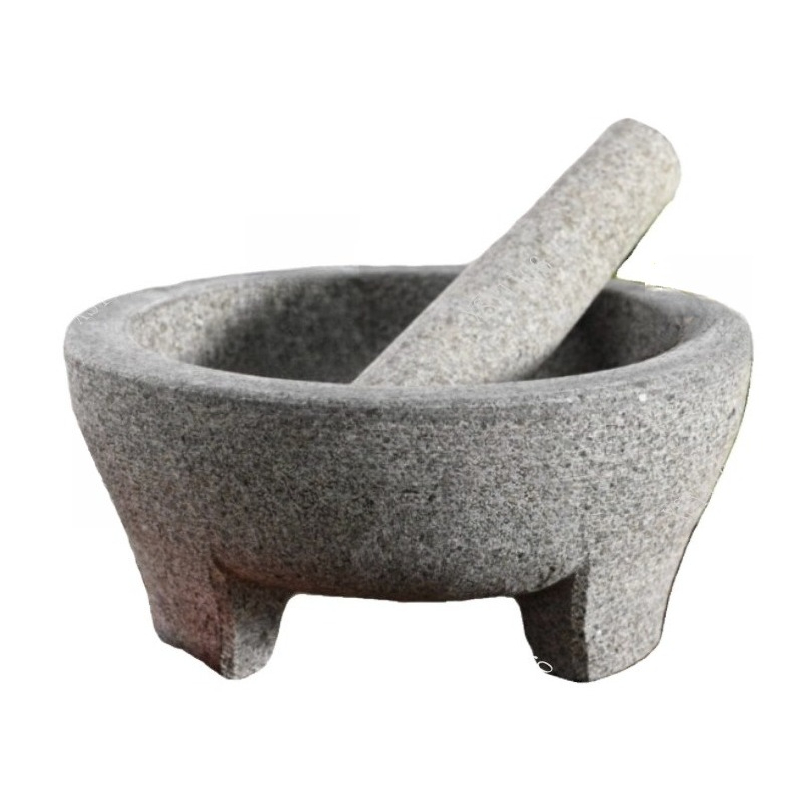 天然石花崗岩のすり鉢、スパイス、調味料、ペースト、グアカモレ - Mortar Pestle Granite のレビューと価格