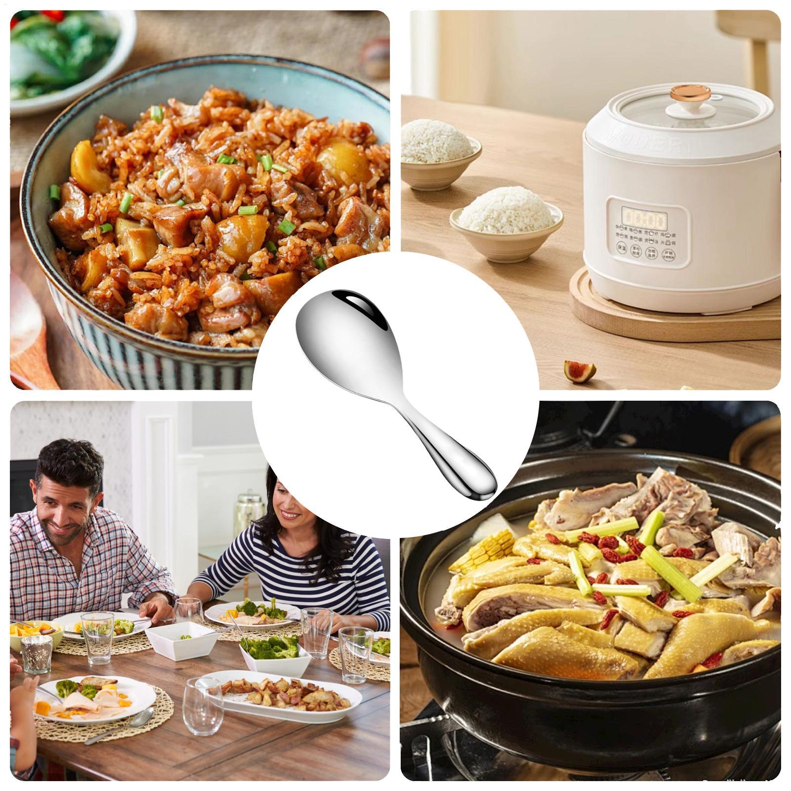 ステンレス鋼ライススプーンパドル 20.5x7cm ライスサ - Home Cooking Supplies のレビューと価格
