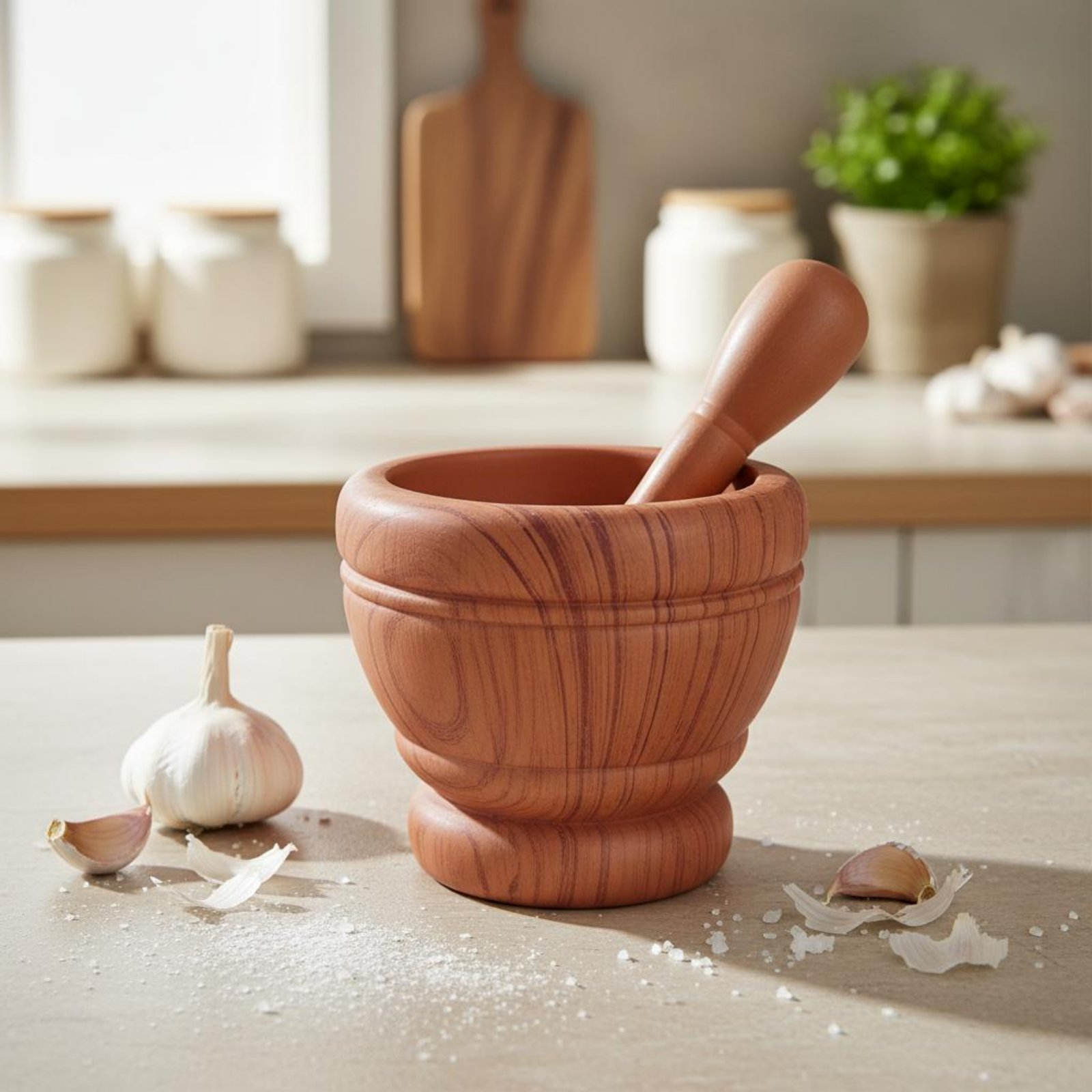 ガーリックモルタルと乳鉢 簡単洗浄 ガーリックマッシャーボウ - Mortar Pestle Granite のレビューと価格
