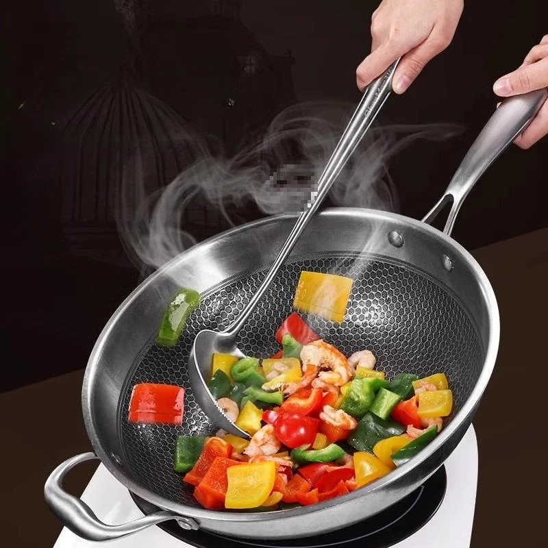 食品グレードのステンレス製中華鍋用スパチュラ、金属製キッチン - Home Cooking Utensil Set のレビューと価格
