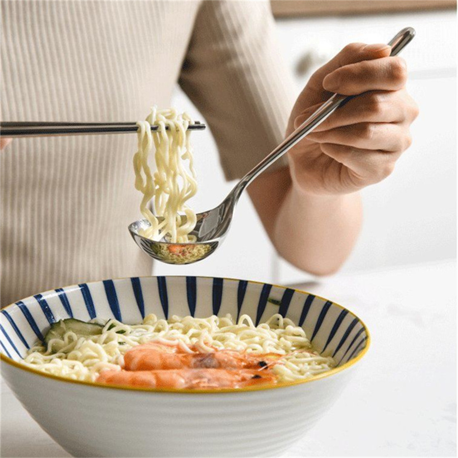 2/1 個ステンレス鋼スプーン厚みのあるロングハンドルスープ - Home Cooking Supplies のレビューと価格